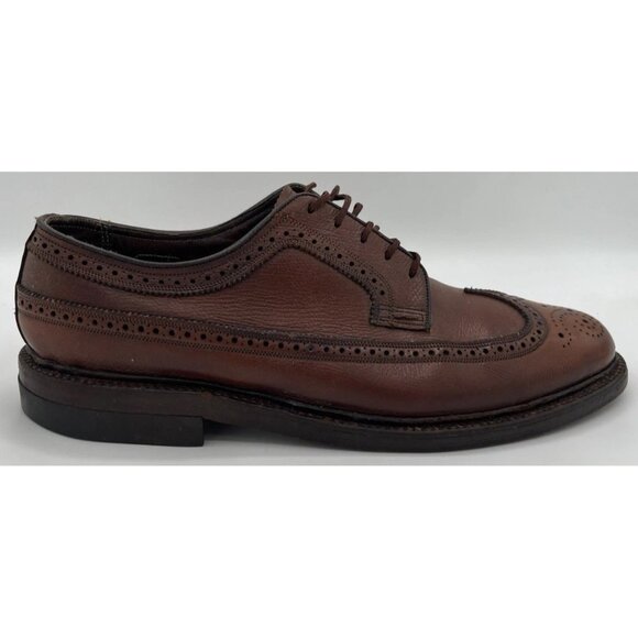 Vintage Florsheim Royal Imperial 93602 Longwing Wingtip Dress Shoes Men’s 10D main image 7